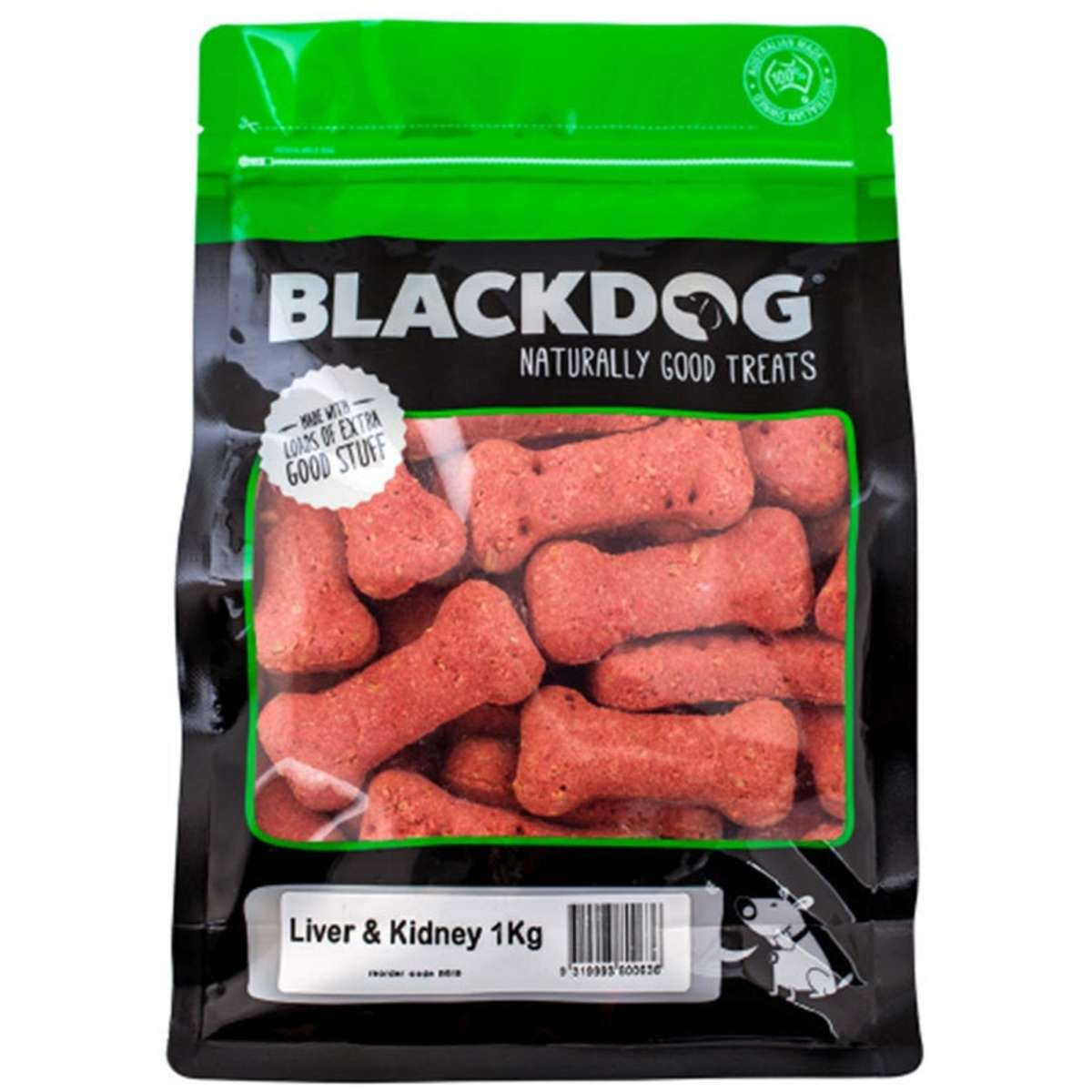 Black Dog Oven Baked Biscuits Liver & Kidney (1kg)