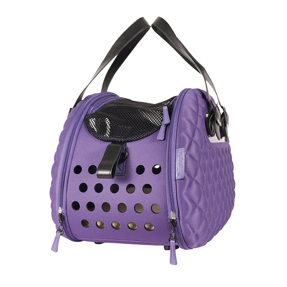 Diamond Deluxe Pet Carrier - Purple by Ibiyaya