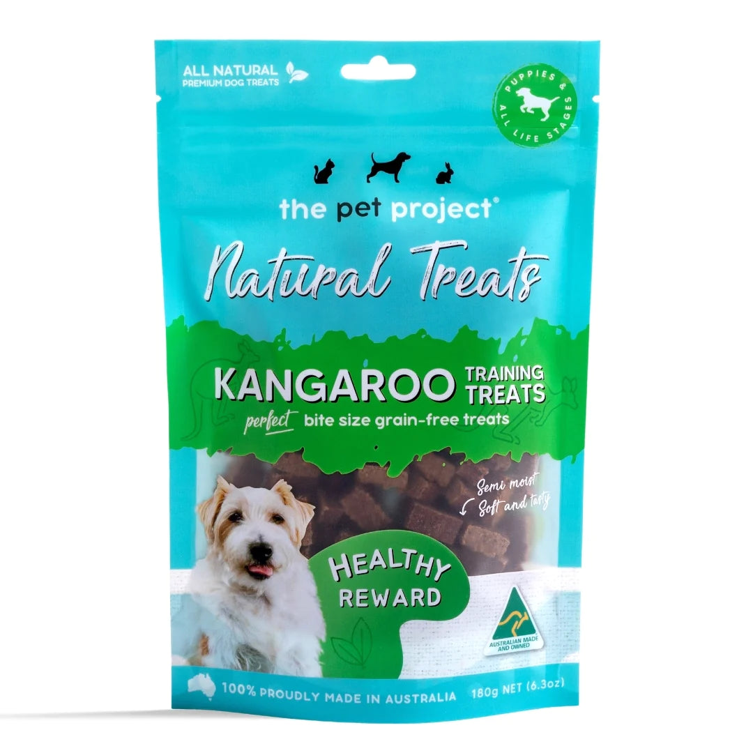 The Pet Project Natural Treats Kangaroo Training Treats (180g)