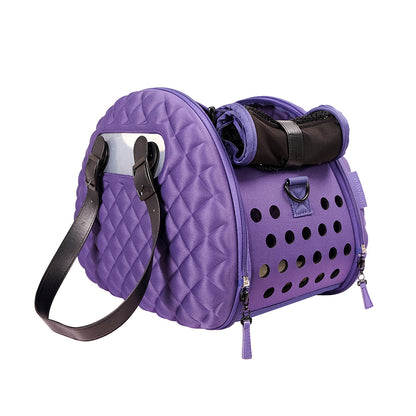 Diamond Deluxe Pet Carrier - Purple by Ibiyaya