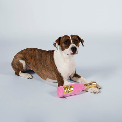 Fringe Studio Brut Rose Champagne Plush Dog Toy