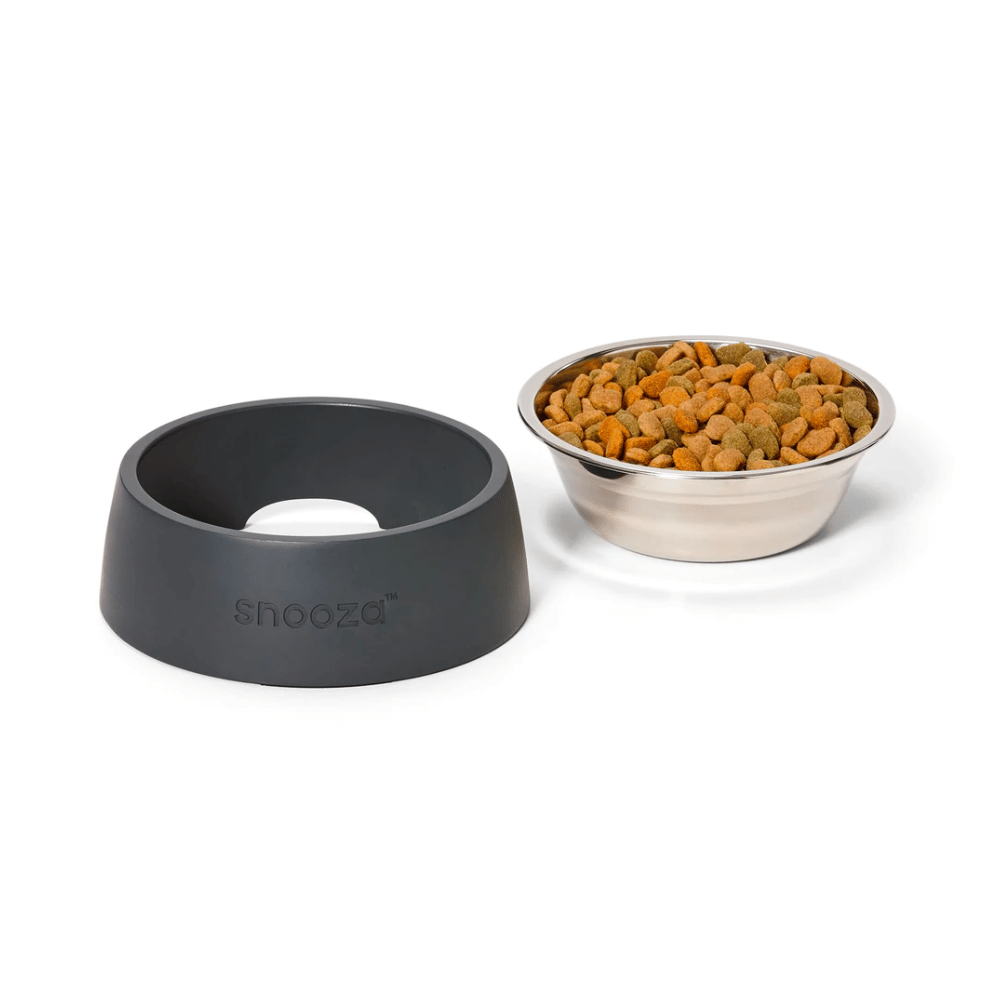 Snooza Concrete & Stainless Steel Bowl Medium - Little Pet World