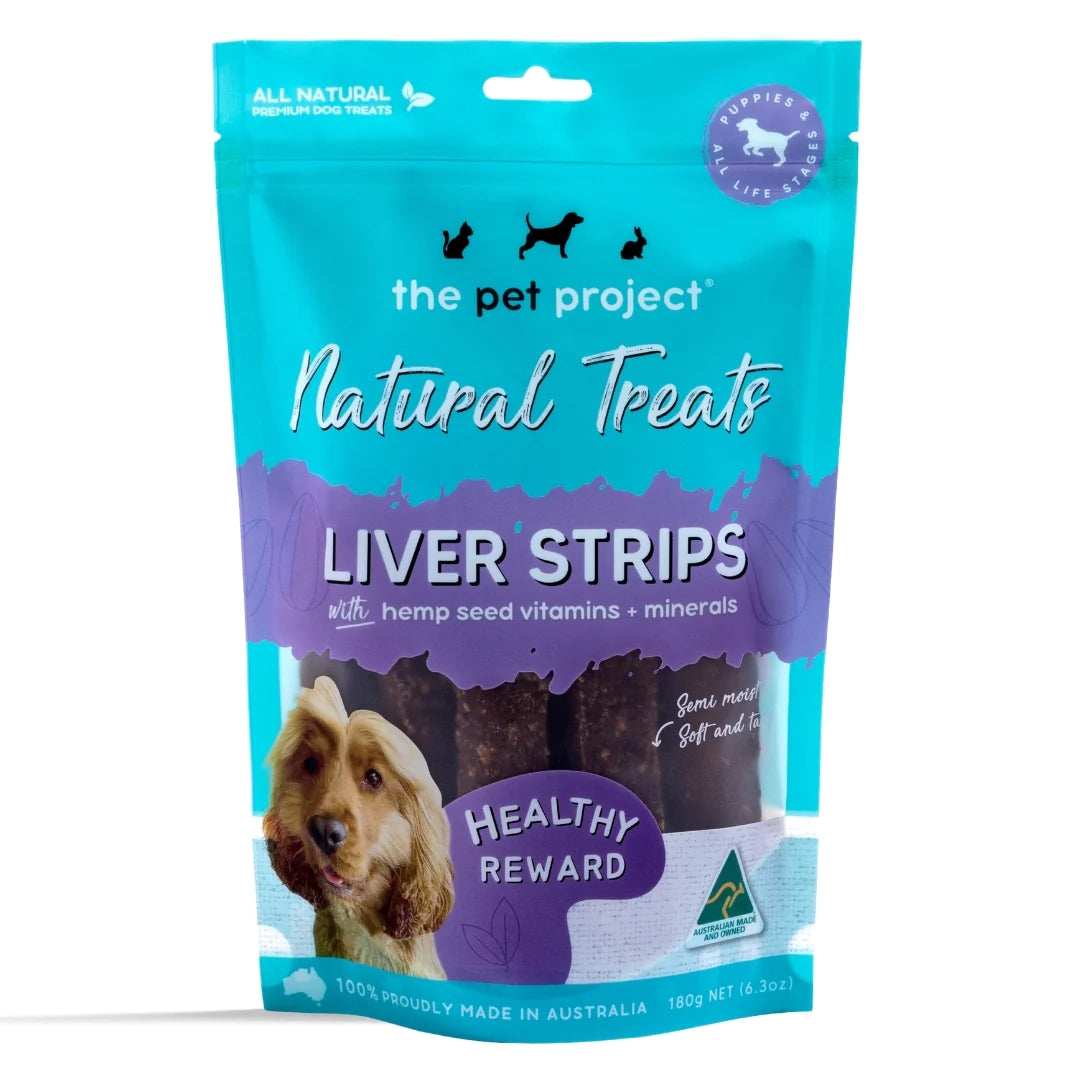 The Pet Project Natural Treats Liver Strips (180g)