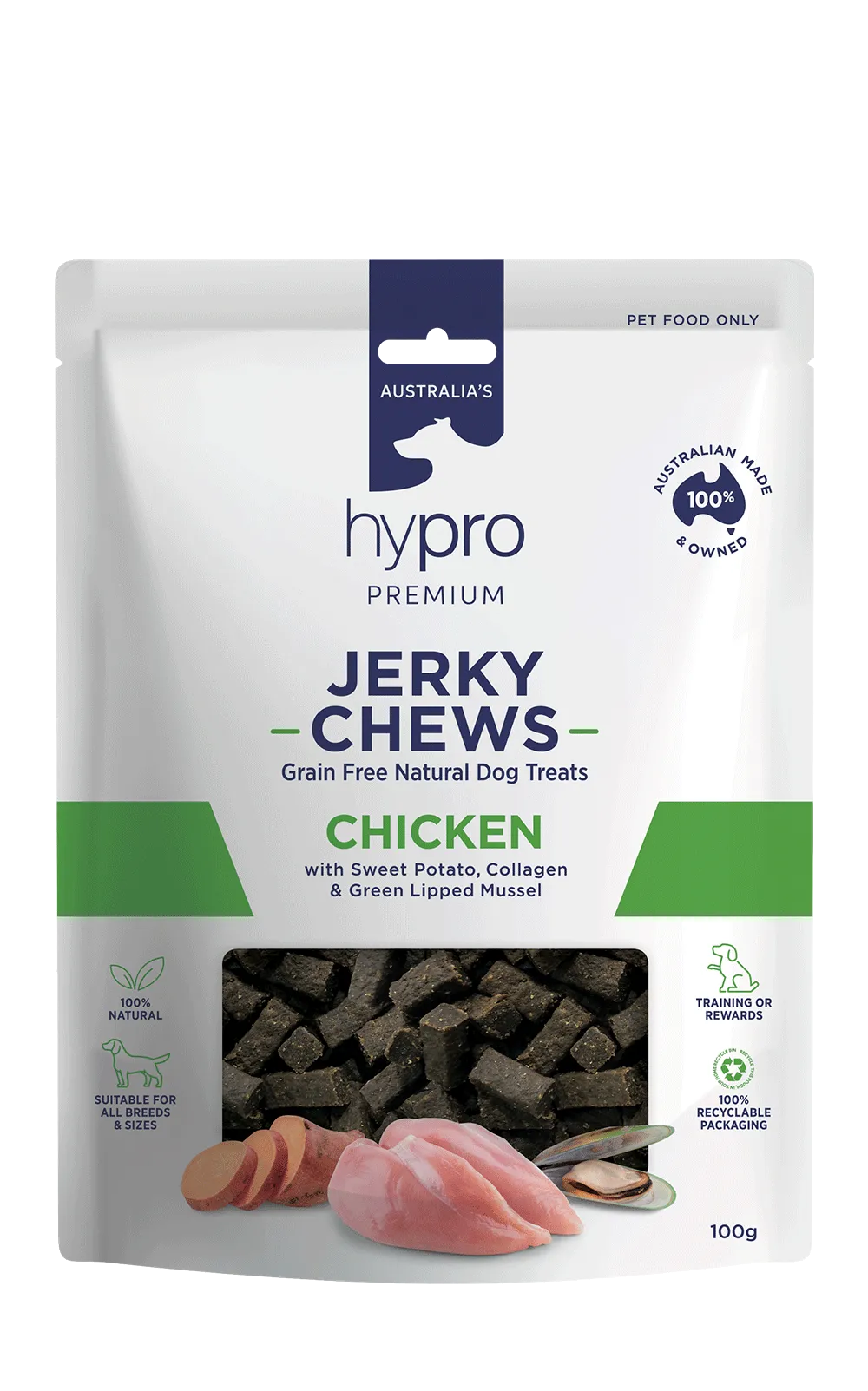 Hypro Premium Jerky Chews Chicken 100g