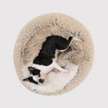 Charlie's Snookie Hooded Pet Bed Faux Fur (Cream)