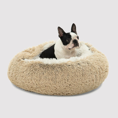 Charlie's Snookie Hooded Pet Bed Faux Fur (Cream)