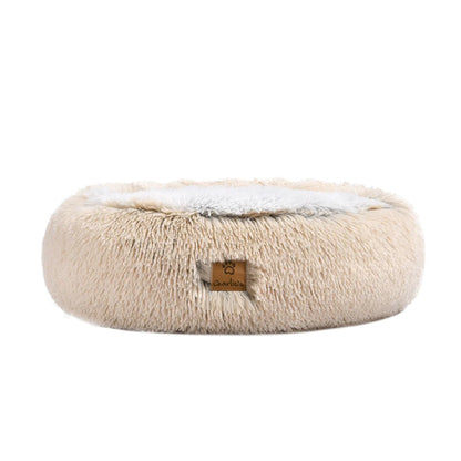 Charlie's Snookie Hooded Pet Bed Faux Fur (Cream)