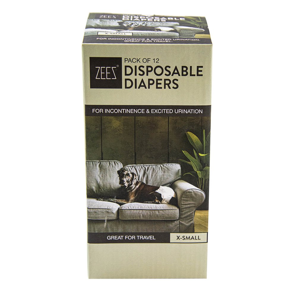 ZeeZ Disposable Dog Diapers (12 Pack)