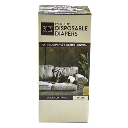 ZeeZ Disposable Dog Diapers (12 Pack)