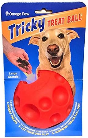 Omega Paw Extreme Treat Ball Treat & Food Dispensing Toy for Dog