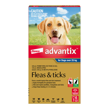 Advantix Dog over 25Kg 6's