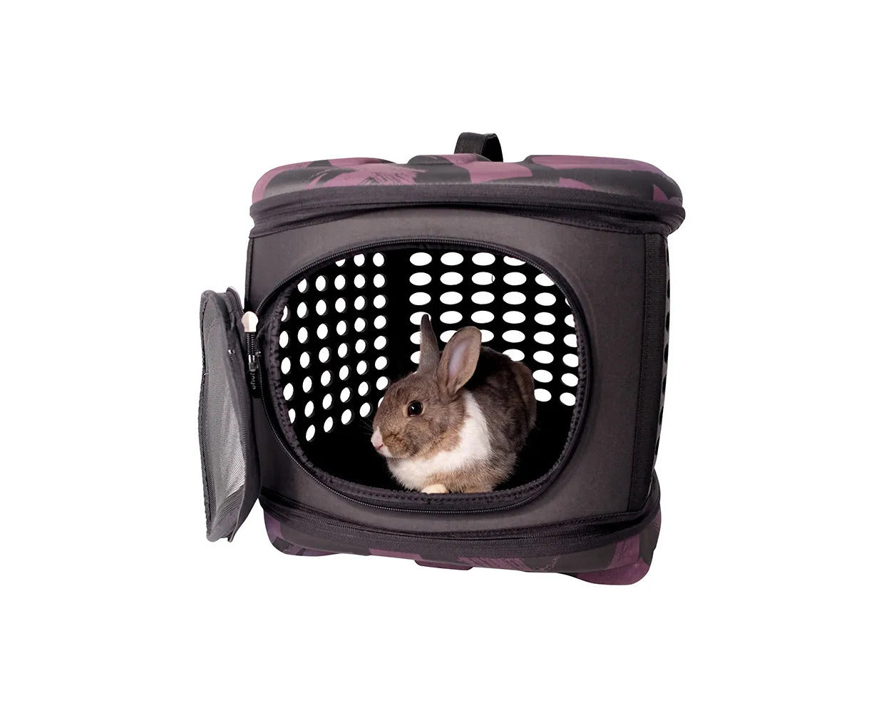 Ibiyaya Collapsible Travelling Pet Carrier for Cats & Dogs - Stardust