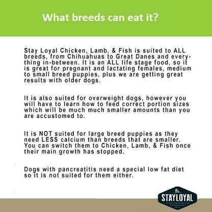 Stay Loyal Holistic Meat Blend of Chicken, Lamb & Fish GRAIN FREE