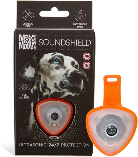 Max & Molly Soundshield Ultrasonic Protection for Ticks & Fleas - Orange