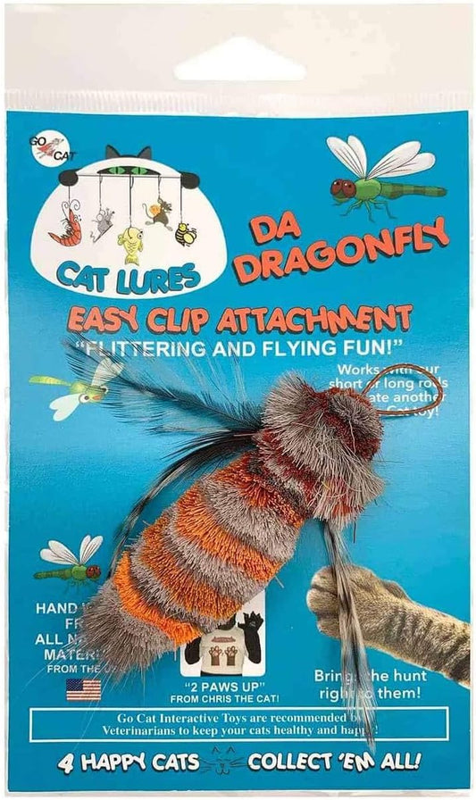 Cat Lures Rod Teaser Cat Toy - Dragonfly