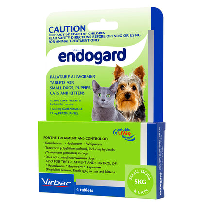 Endogard All Wormer for Small Dogs & Cats (Green)