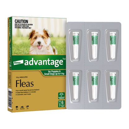 Advantage Dogs under 4kg - 6's