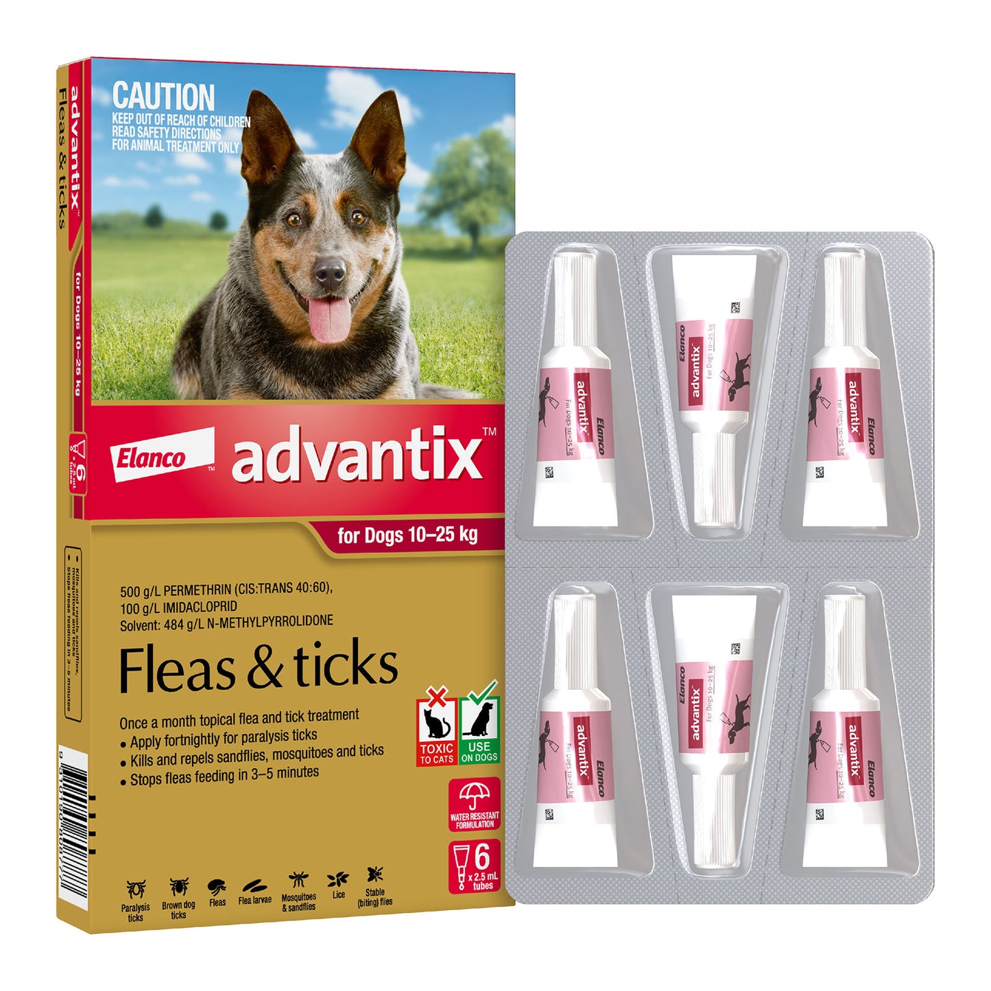 Advantix Dog 10-25kg 6's