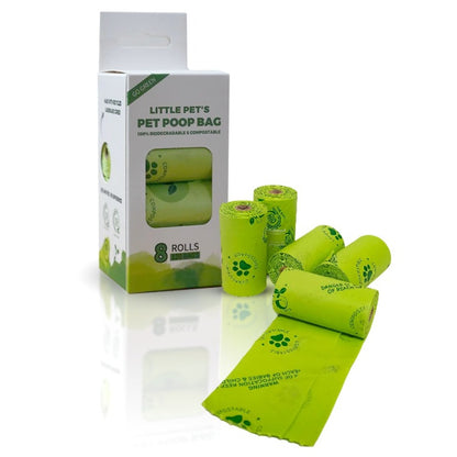 Little Pet World Eco-Friendly 8-Roll Dog Poop Bags - (120 bags) Unscented