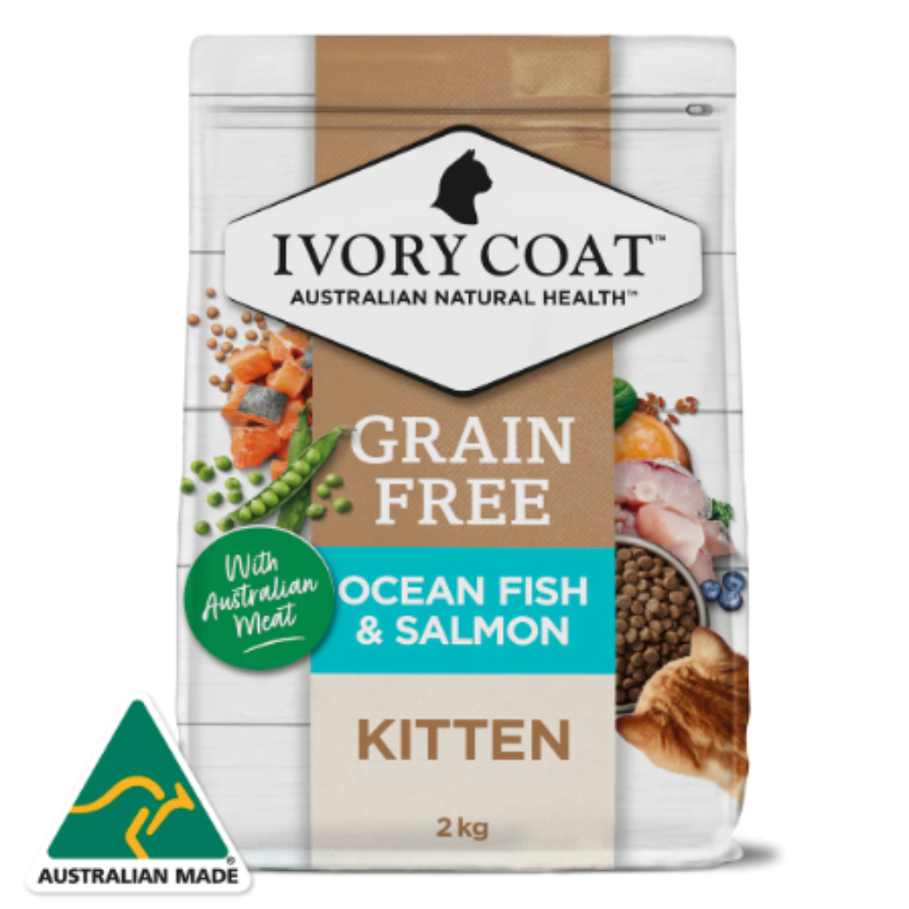 Ivory Coat Grain Free Ocean Fish & Salmon Kitten Dry Food 2kg