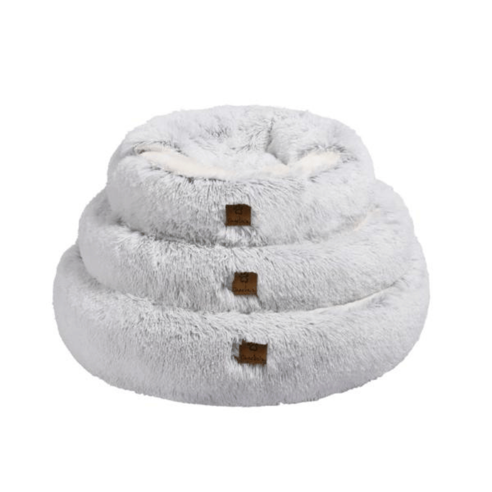 Charlie's Snookie Hooded Pet Bed Faux Fur (Arctic White)