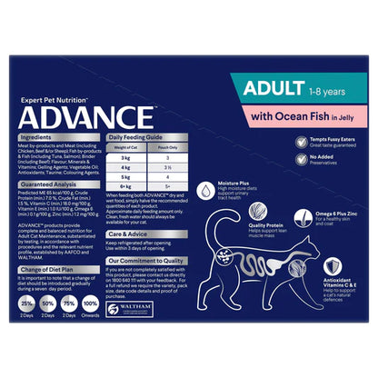 Advance Pouches Adult Cat Ocean Fish in Jelly (12 x 85g)