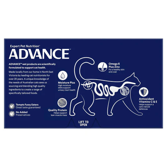 Advance Wet Food Tray Adult Cat Delicate Tuna (7 x 85g)