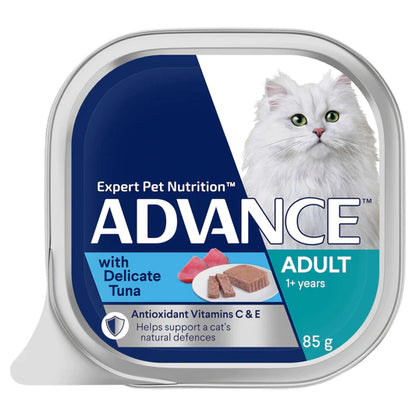 Advance Wet Food Tray Adult Cat Delicate Tuna (7 x 85g)