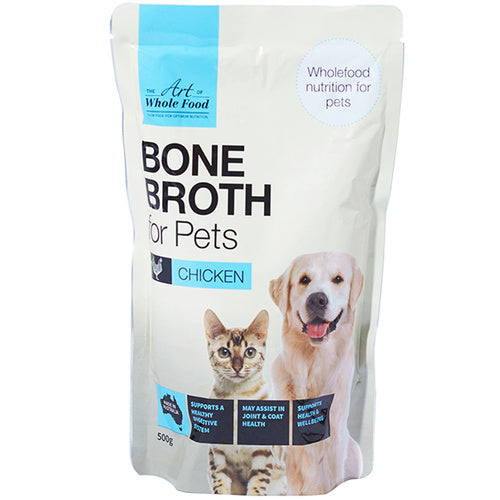 Art Of Whole Food Chicken Bone Broth For Pets 500G - Carton of 8