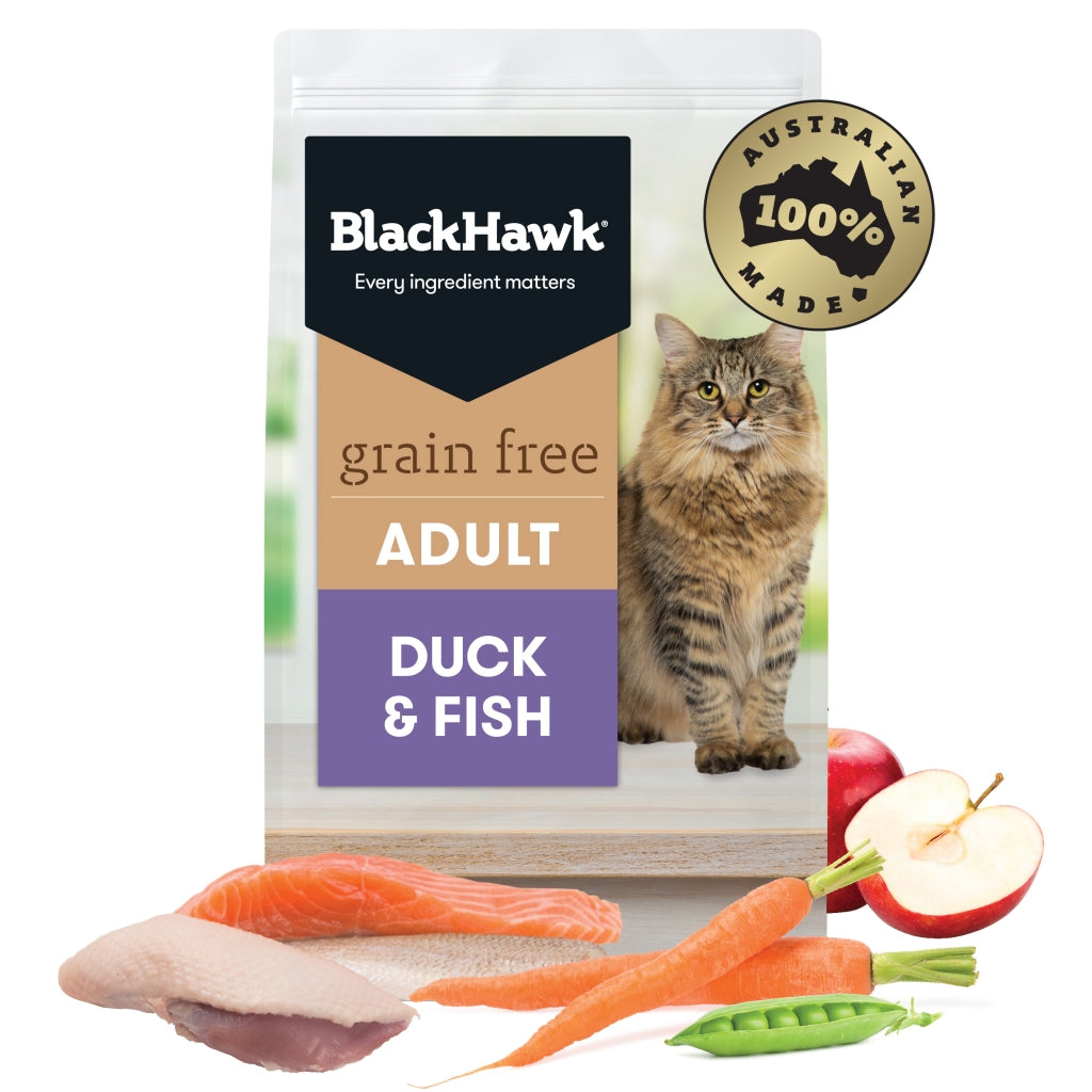 Black Hawk Adult Cat GRAIN FREE Duck & Fish