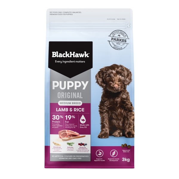 Black Hawk Puppy Medium Breed Lamb & Rice