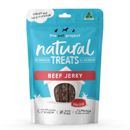 The Pet Project Natural Treats Beef Jerky (100g)