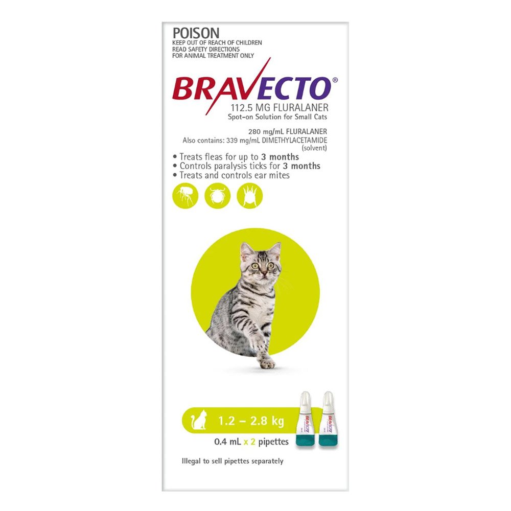 Bravecto Spot-on Cat 1.2-2.8Kg 2S