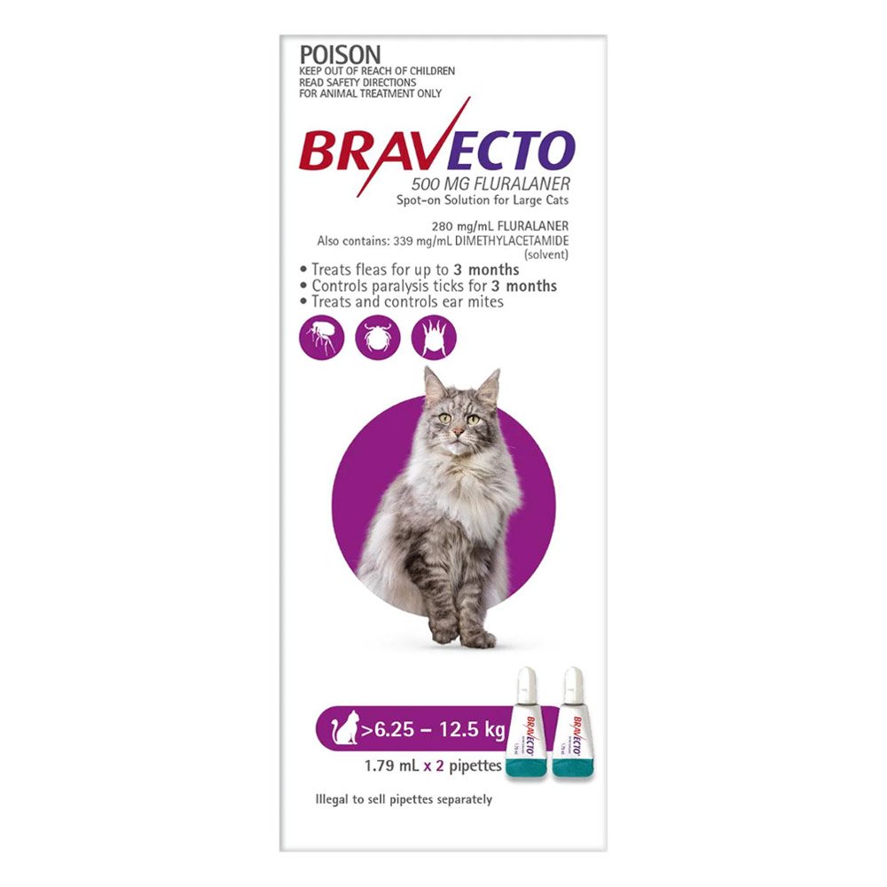 Bravecto Spot-on Cat 6.25-12.5Kg 2S