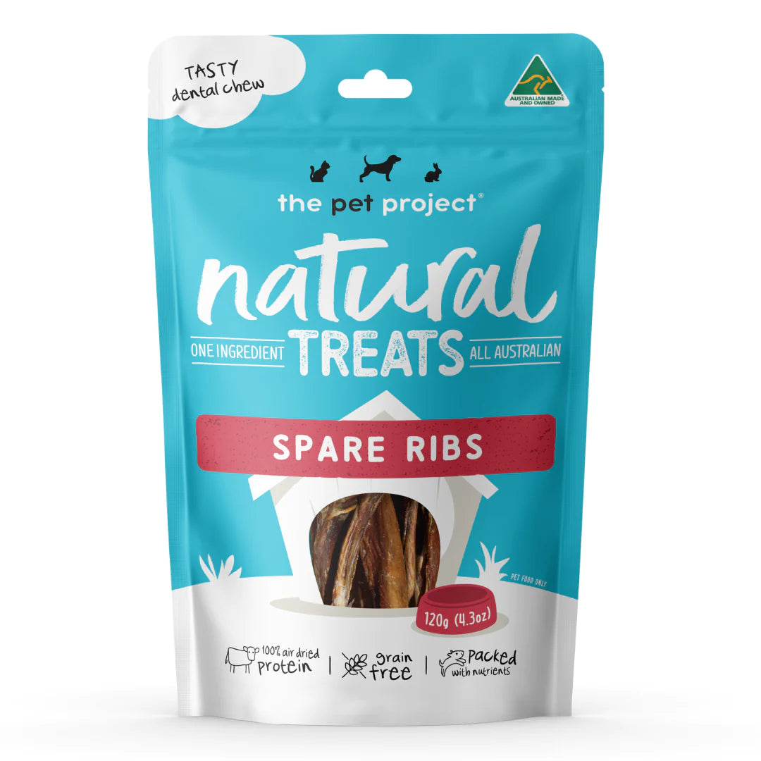 The Pet Project Natural Treats Spare Ribs (120g)