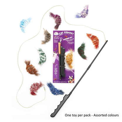 Cat Lures Cat Fishin' Rod Teaser Cat Toy - Da Shrimp