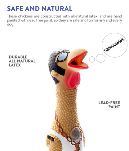 Charming Pet Squawkers Extreme Squeaker Latex Dog Toy - Earl - Large