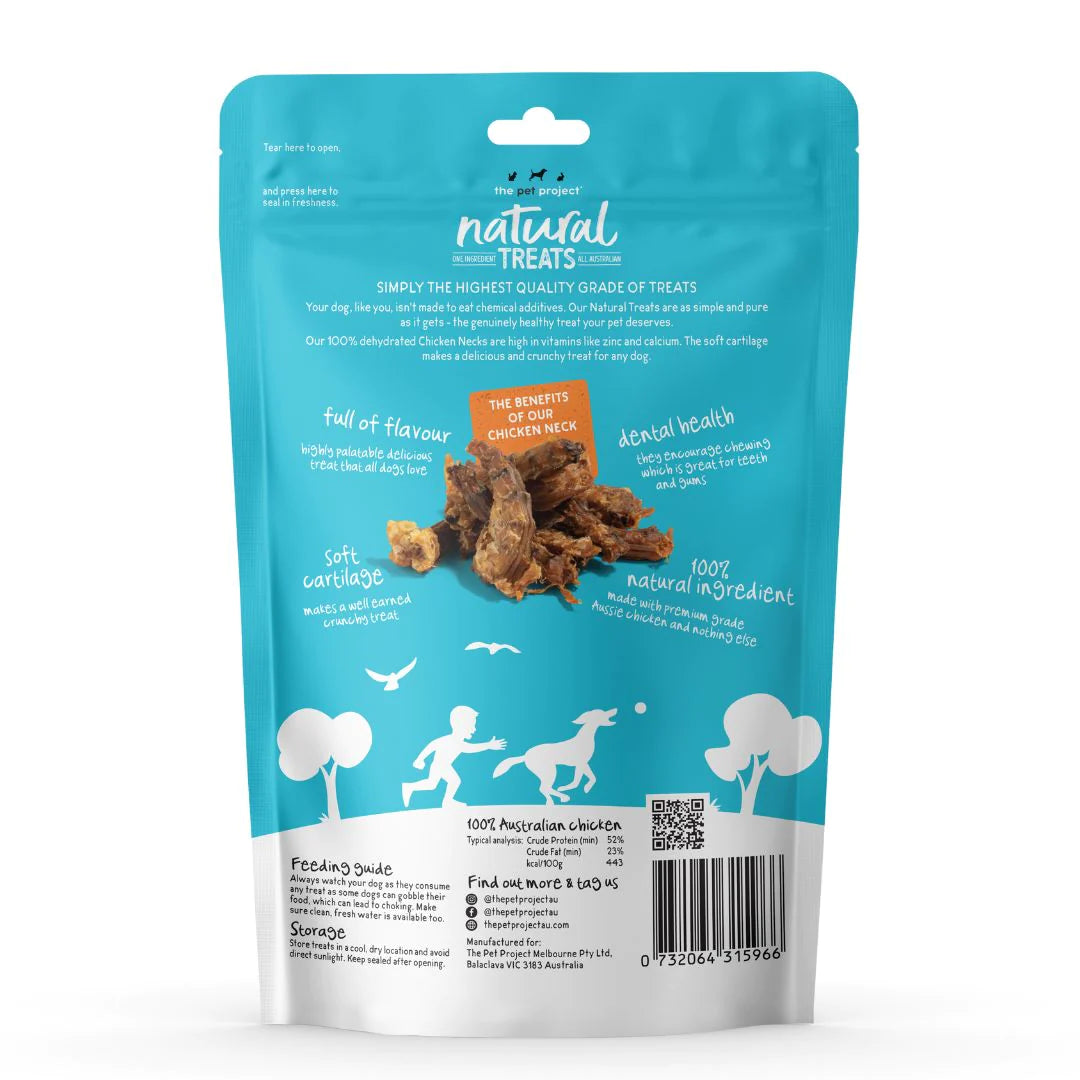 The Pet Project Natural Treats Chicken Neck (100g)