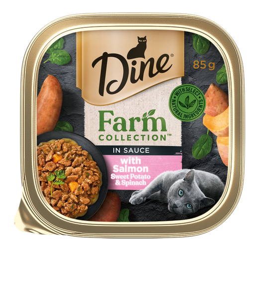 Dine Farm Collection Wet Food Tins Salmon, Sweet Potato and Spinach (7 x 85g)