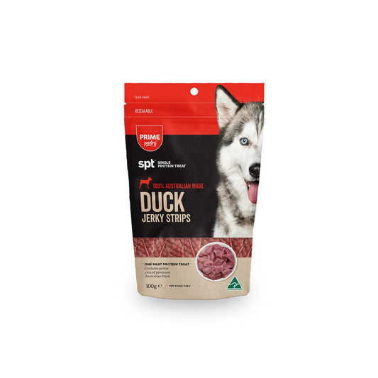 Prime100 Prime Pantry SPT Jerky Strips Duck 100g