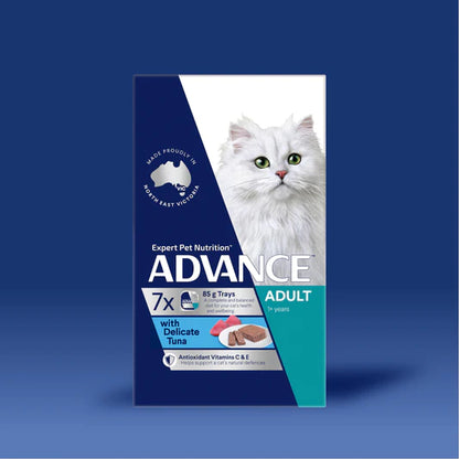 Advance Wet Food Tray Adult Cat Delicate Tuna (7 x 85g)