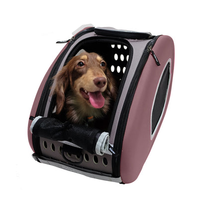 Eva Pet Carrier/Wheeled Carrier - Chocolate by Ibiyaya