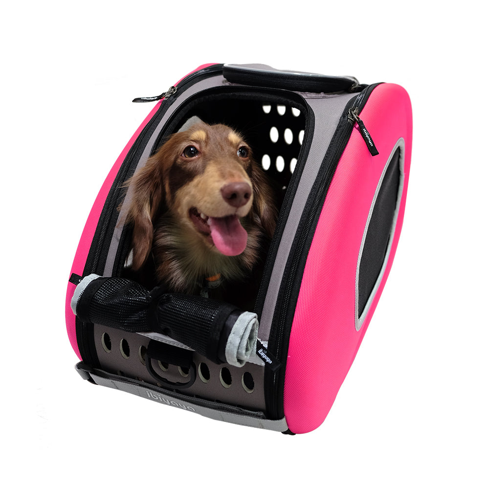 Eva Pet Carrier/Wheeled Carrier - Hot Pink by Ibiyaya