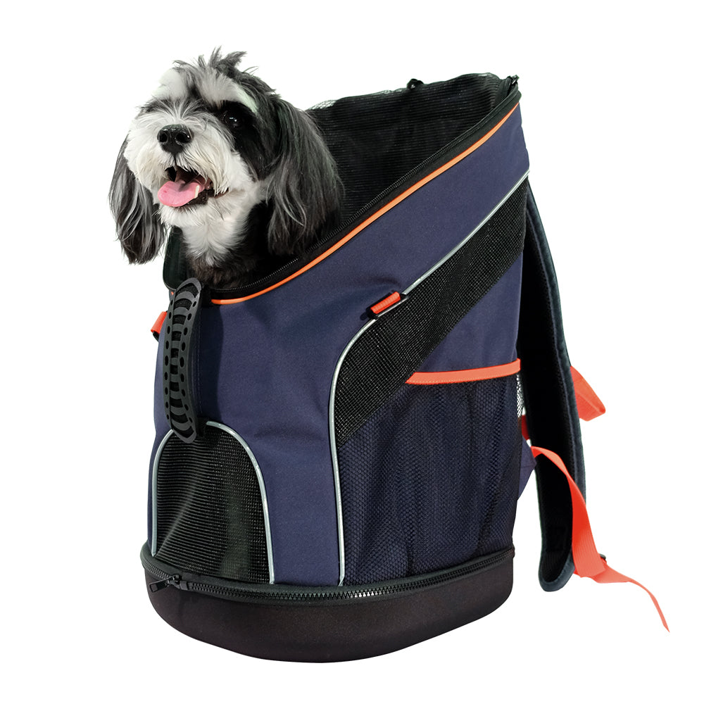 Ibiyaya Ultralight Pro New & Improved Backpack Pet Carrier - Navy Blue