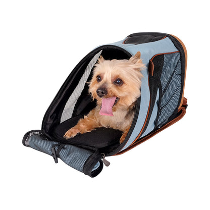 Denim Fun Lightweight Pet Backpack by Ibiyaya - New & Improved