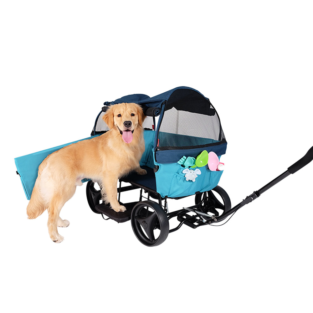 Ibiyaya Noah All-Around Beach Wagon for Pets - Pacific Blue