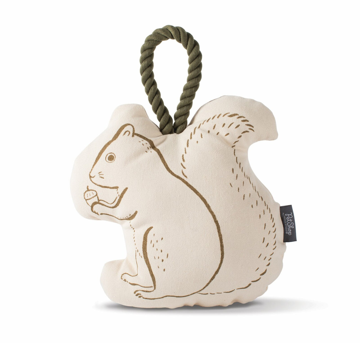 Fringe Studio Mister Squirrel Canvas Dog Toy