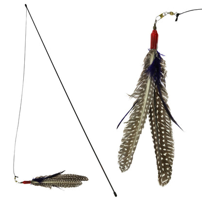 Go Cat Da Bird Original Swivel Cat Feather Teaser