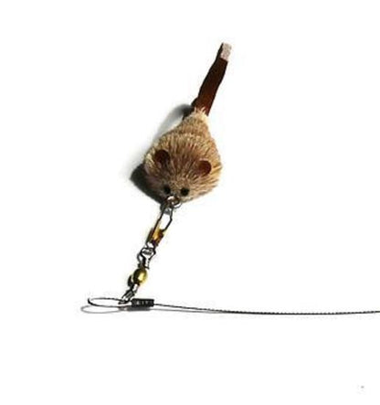 Da Bird Cat Catcher Cat Teaser - Wand with Replaceable Mouse on a Wire