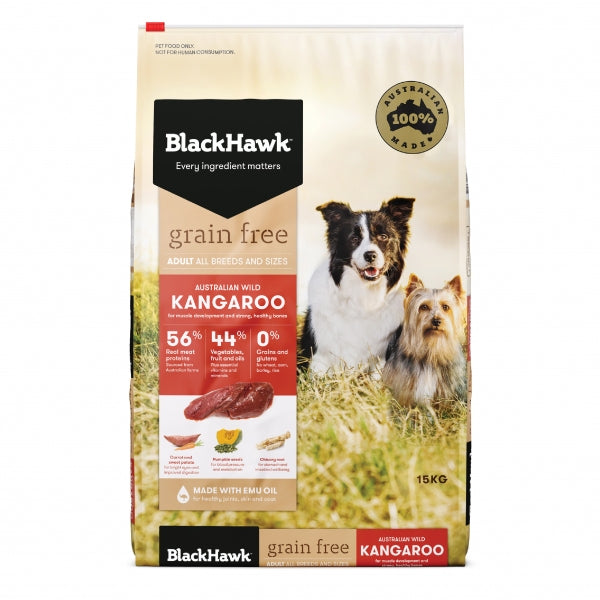 Black Hawk Adult Dog GRAIN FREE Kangaroo